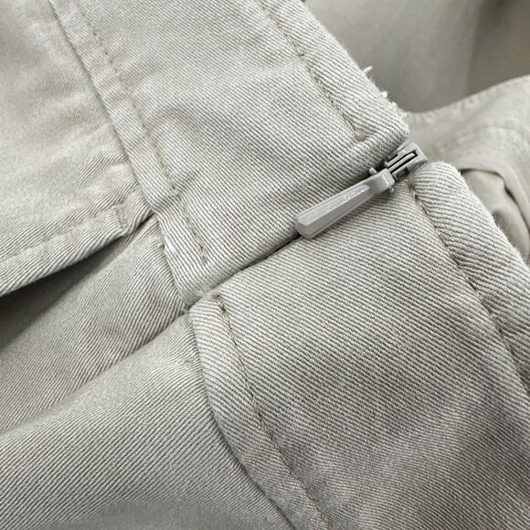 LL Bean Pants Womens 16 (36x28 ACTUAL) Khaki Tan Classic Fit Side Zip + Pockets - Picture 8 of 9